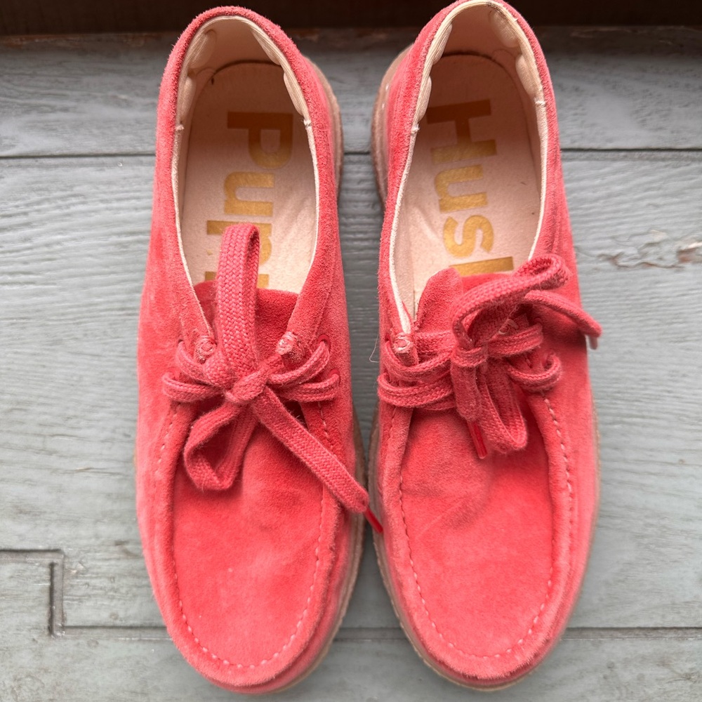 Pink Hush Puppies 7.5 loafers